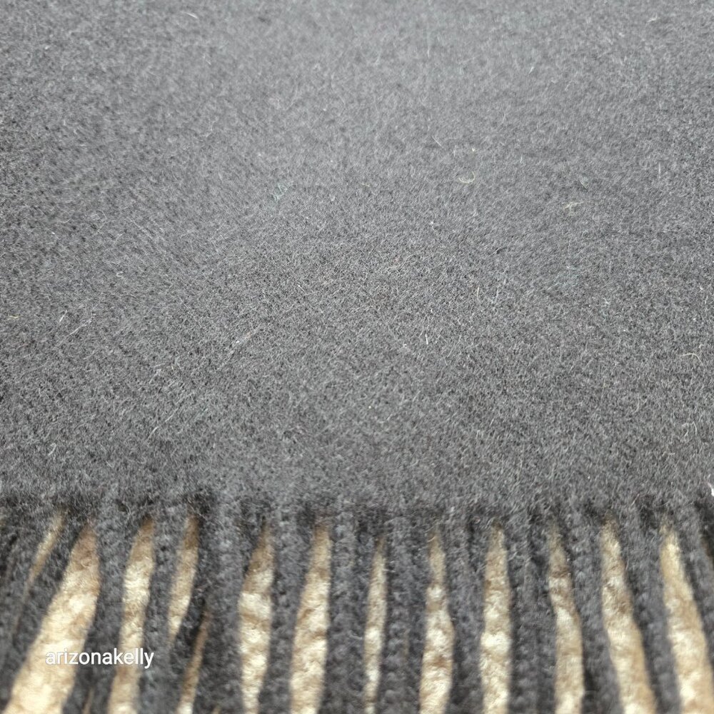 NWOT Royal Alpaca Scarf {{{{SOFT & LUX}}}} Black - Picture 9 of 13